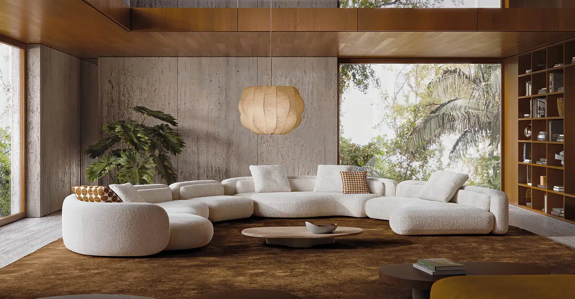 High-end furniture solutions and custom upholstery for commercial real estate lobbies.