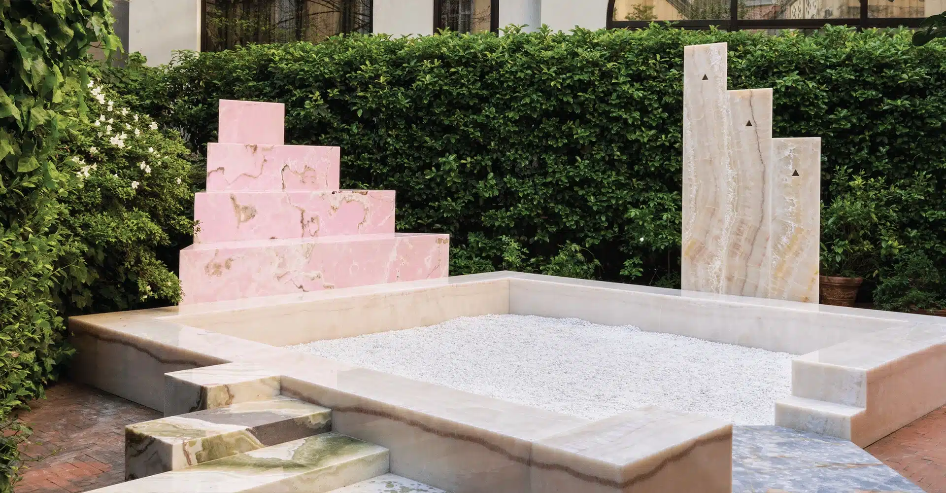 Exquisite marble and granite stone applications in luxury apartment interiors.