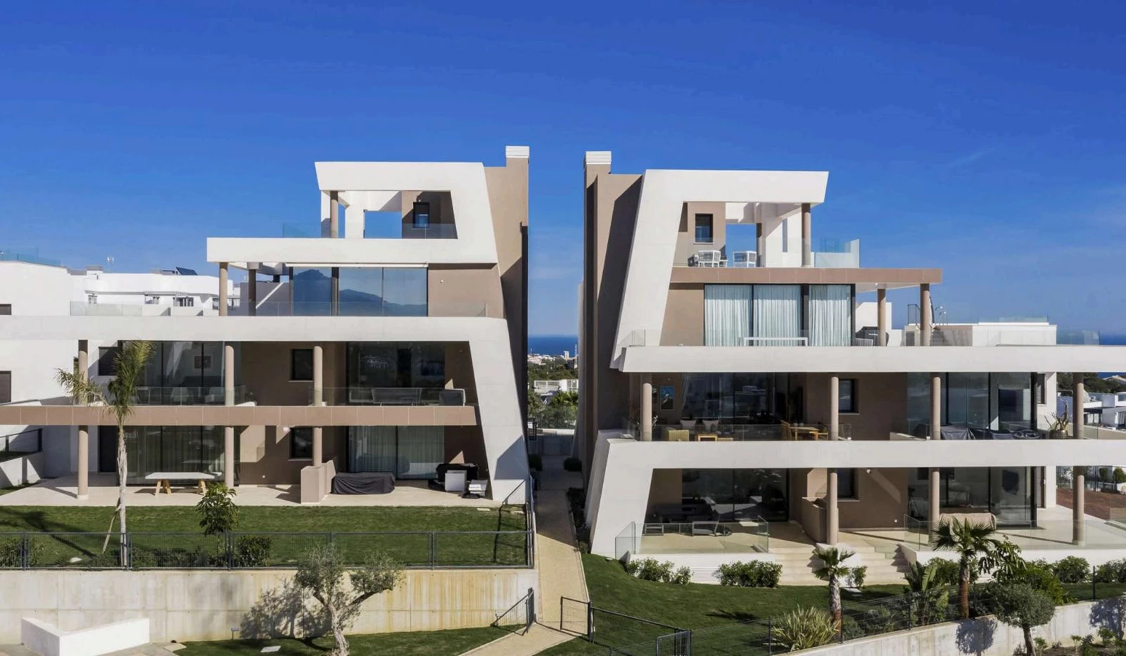 Actual completed villa interior photo showing a 100% 1:1 design restoration by George Group.